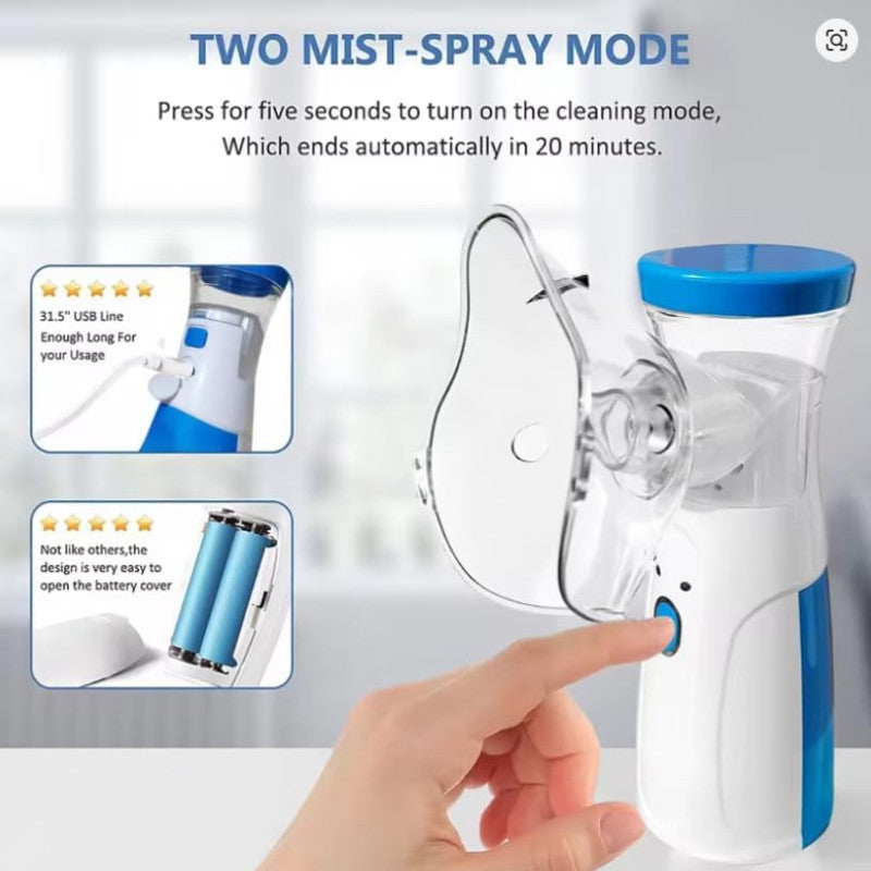 Mini Vaporizador Portátil HH-W302Plus — Tecnología Mesh, Silencioso, USB
